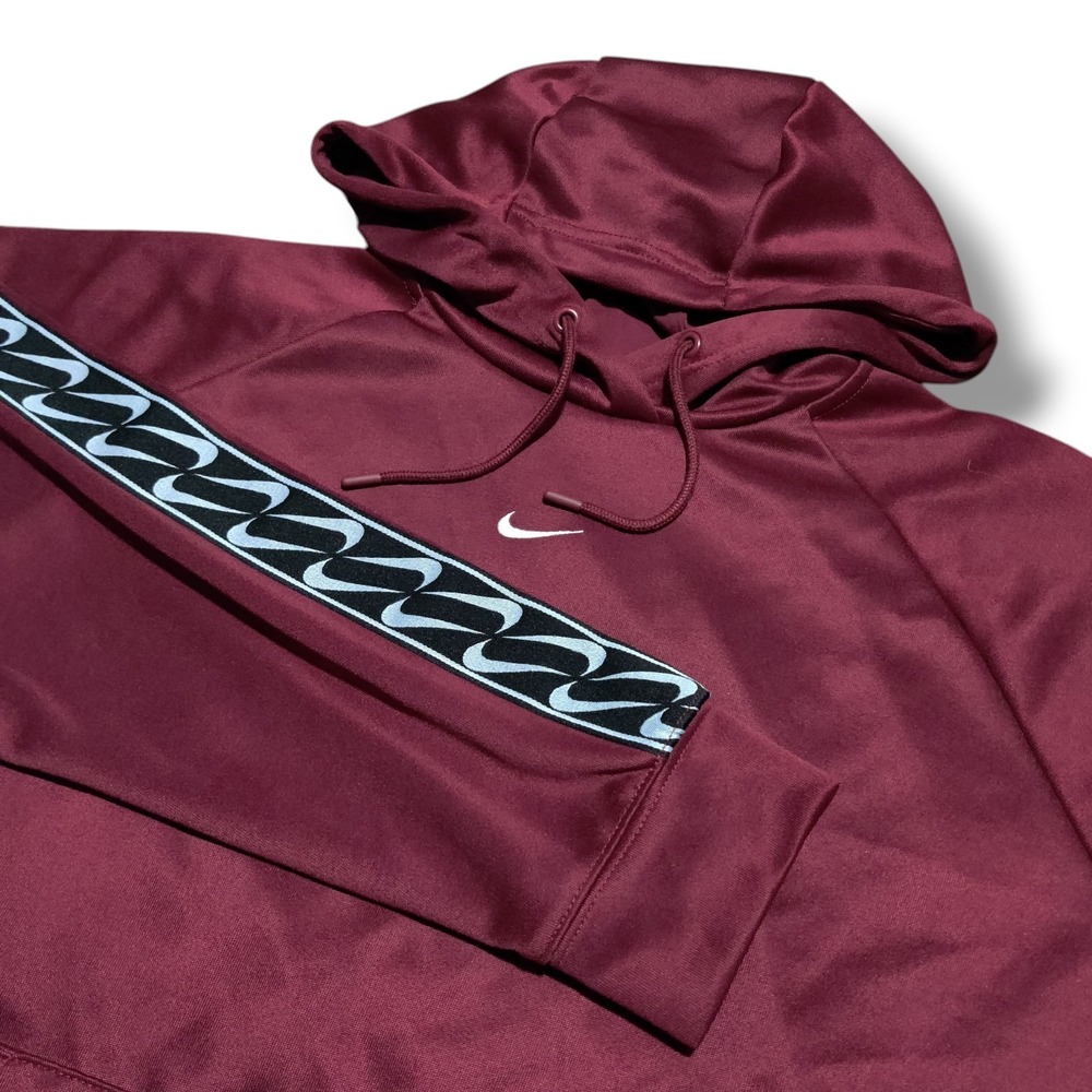 Nike Center Swoosh‎ Hoodie Sweatshirt Pullover Maroon Red Mens Size Large